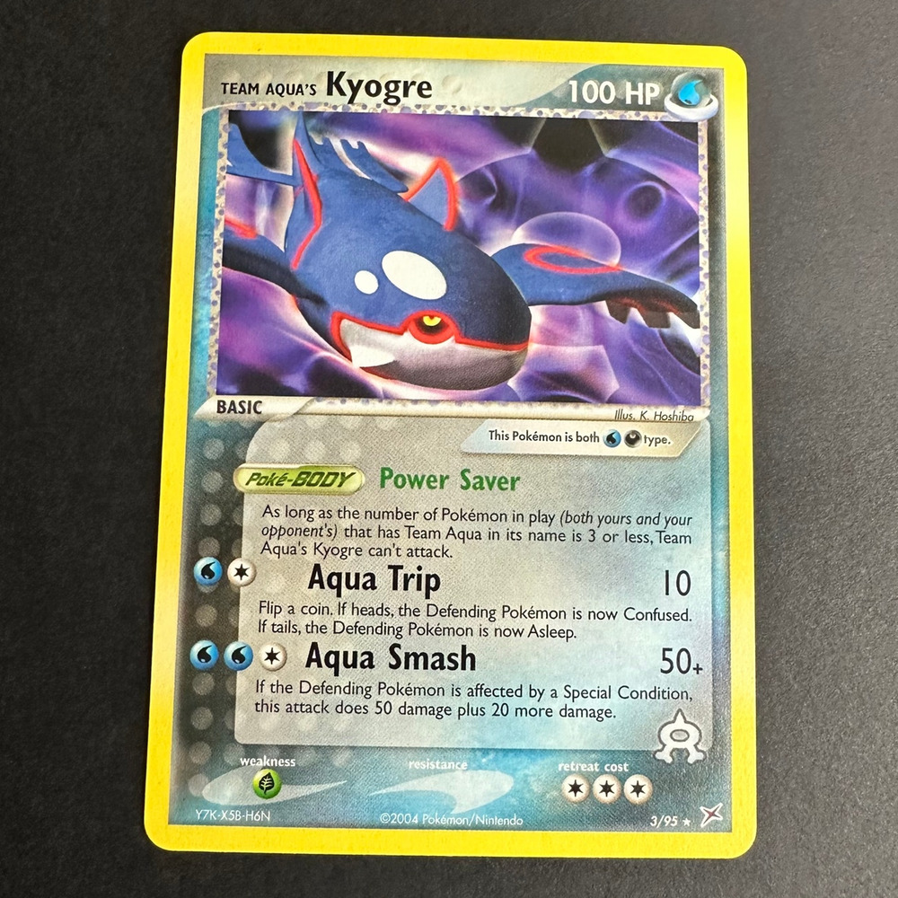 Pokemon TCG Team Aqua's Kyogre 3/95 Deck Exclusives Rare Near Mint